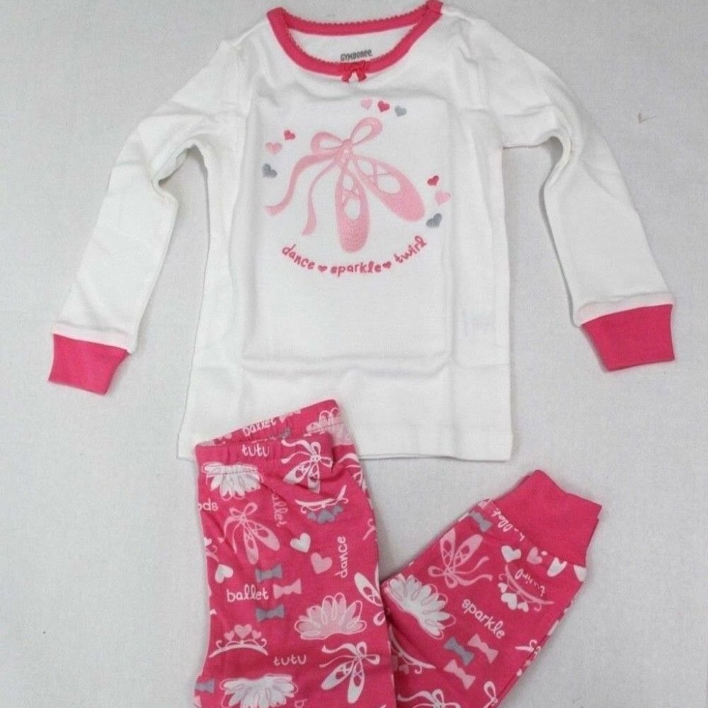 Gymboree Ballet Slipper 2-Pc Gymmies Pajama Set